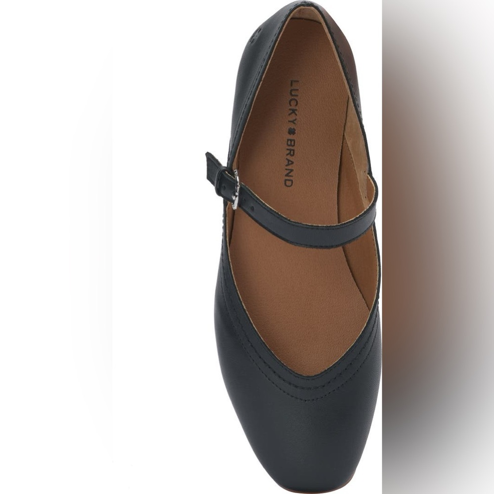 LUCKY BRAND ALBAJANE MARYJANE FLATS IN BLACK 7.5 - Picture 4 of 9